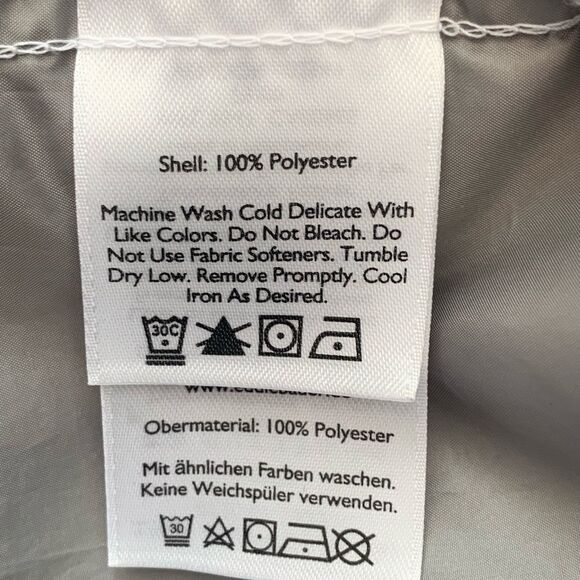 Eddie Bauer White and Gray Windbreaker Jacket - Picture 6 of 7